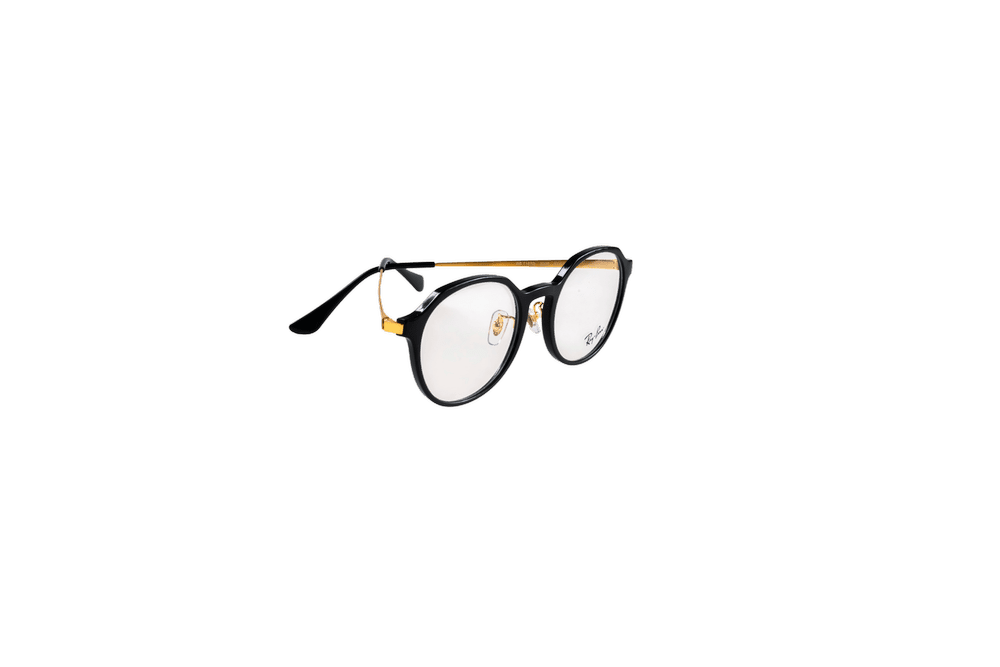 Round Optical Frame RB7187D-C2000-52-BLK/GLD