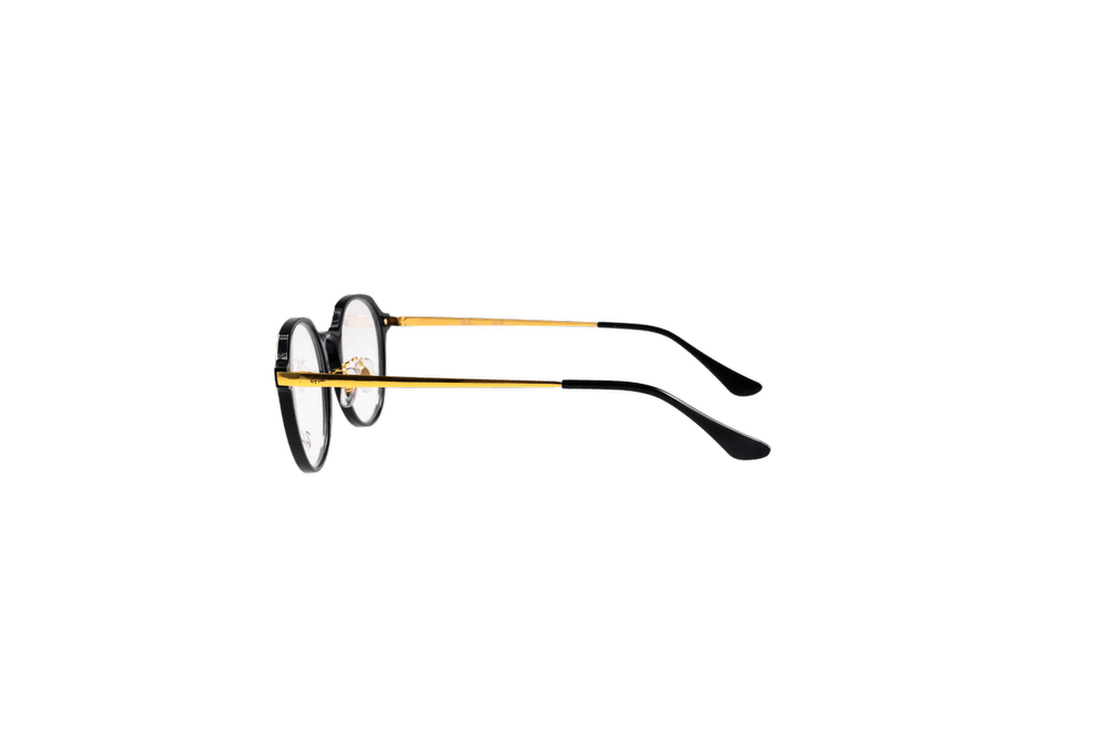 Round Optical Frame RB7187D-C2000-52-BLK/GLD
